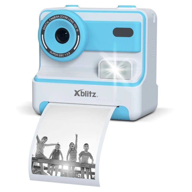 XBLITZ FLASH BLUE cámara instantánea con impresora térmica para niños