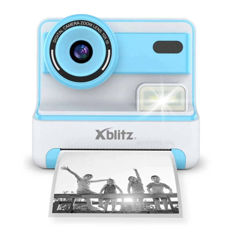 XBLITZ FLASH BLUE cámara instantánea con impresora térmica para niños