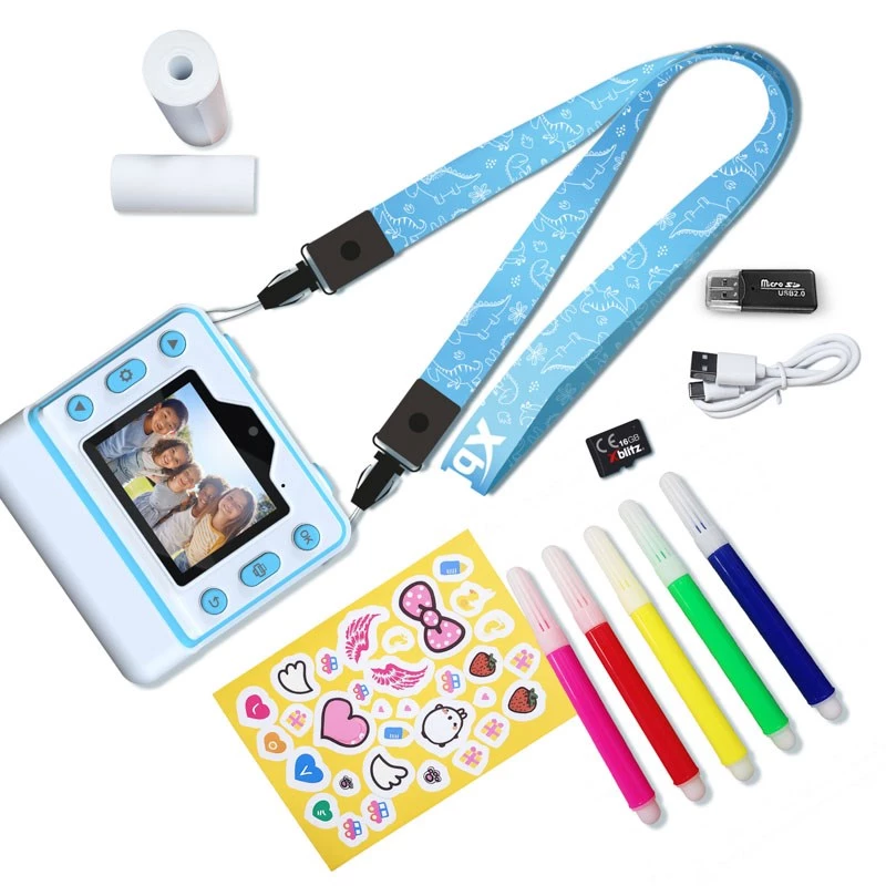 XBLITZ FLASH BLUE cámara instantánea con impresora térmica para niños