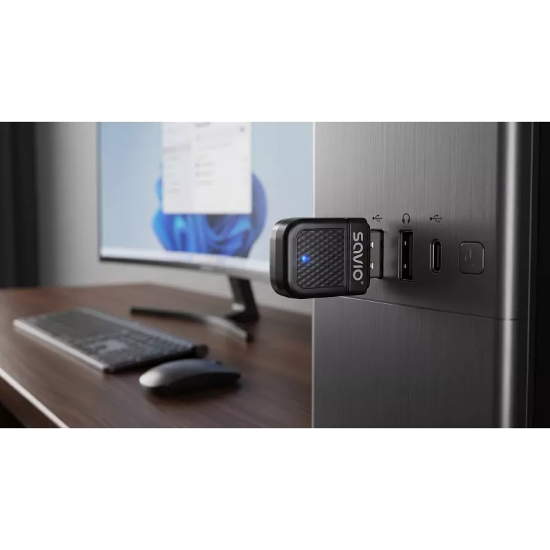 Savio BT-070 adaptador USB Wi-Fi 6 y Bluetooth 5.4