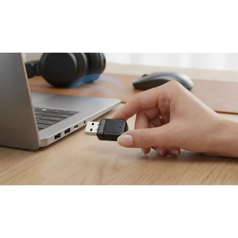 Savio BT-070 adaptador USB Wi-Fi 6 y Bluetooth 5.4