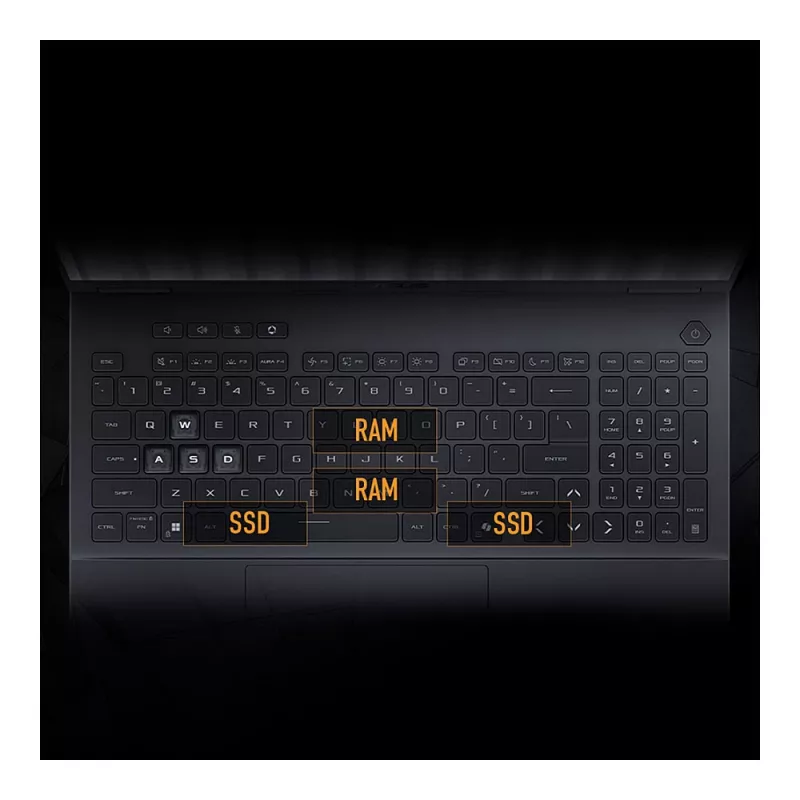 ASUS TUF Gaming F16 FX608JMI-TU290W Portátil gaming 16 inch WUXGA 144Hz, Intel Core i7-14650HX, 16GB DDR5, 1TB SSD, NVIDIA GeForce RTX 5060, Windows 11 Home, Teclado QWERTZ alemán, Mecha Gray