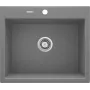 DEANTE fregadero de granito de 1 cubeta gris metálico Andante