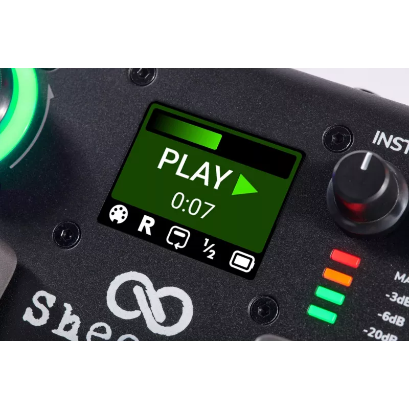 Sheeran Looper+ by HeadRush - looper y procesador vocal con 2 pistas de loop estéreo, 4 horas de grabación, 128 memorias, efectos vocales, audio de 32 bits en coma flotante