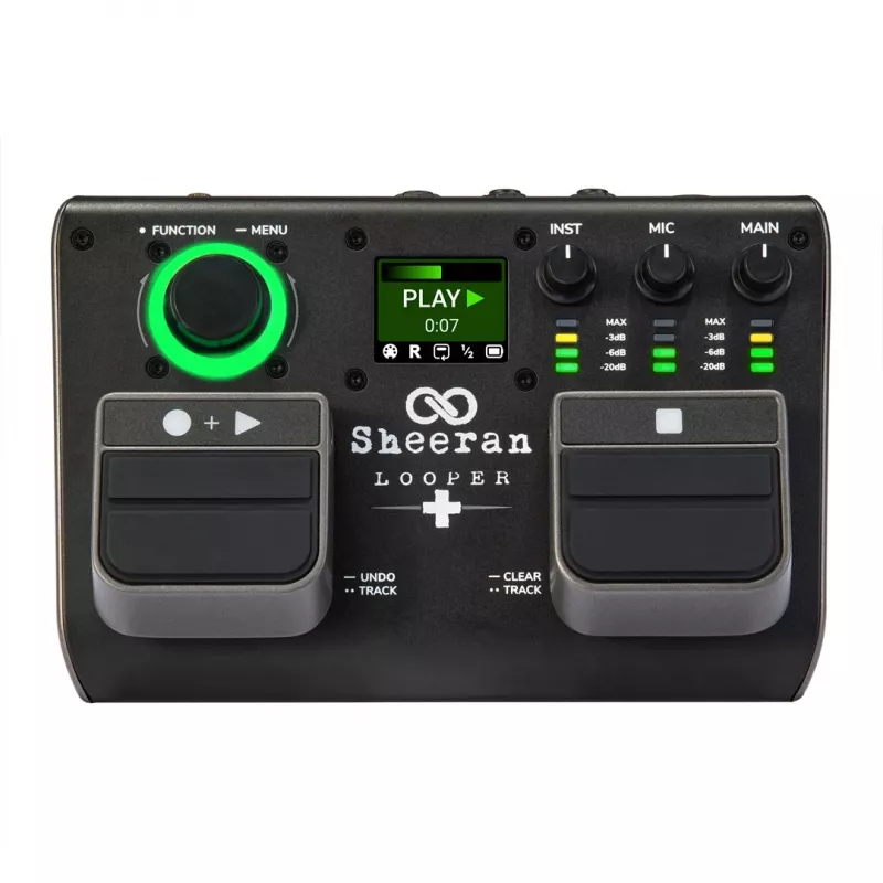 Sheeran Looper+ by HeadRush - looper y procesador vocal con 2 pistas de loop estéreo, 4 horas de grabación, 128 memorias, efectos vocales, audio de 32 bits en coma flotante