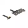 Delock Adaptador PCIe 3.0 x1 macho 90° en ángulo a M.2 Key M hembra con cable 10 cm