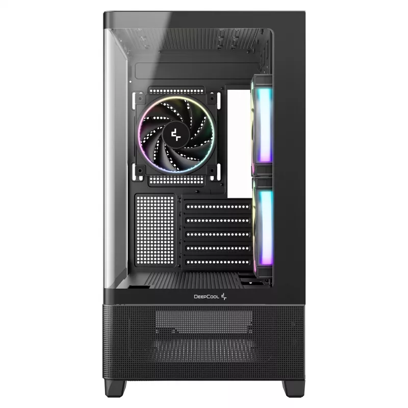 DeepCool CG380U Caja Mid-Tower, cristal templado, 3x ventiladores ARGB de 120mm, negra