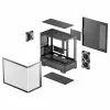 DeepCool CG380U Caja Mid-Tower, cristal templado, 3x ventiladores ARGB de 120mm, negra