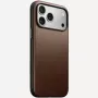 NOMAD Modern Leather Funda para iPhone 17 Pro Max, piel Horween, Rustic Brown, compatible con MagSafe