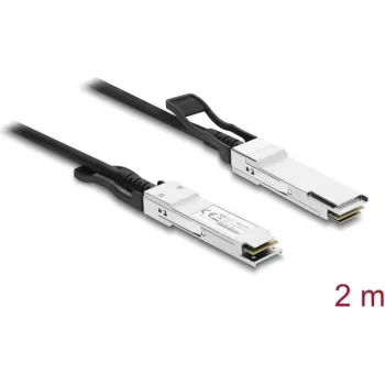 Delock Cable Twinax QSFP+ macho a QSFP+ macho 40 Gbps 2 m