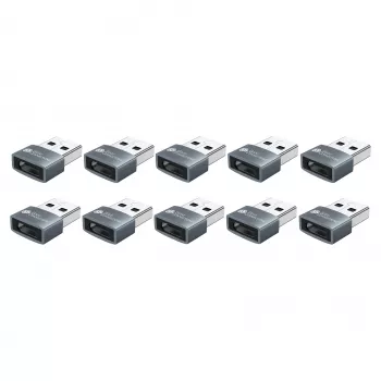 Good Connections Adaptador USB 2.0 USB-A macho a USB-C hembra pack de 10