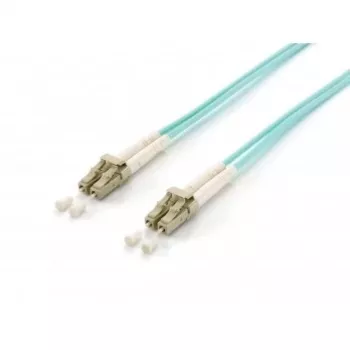 Equip Cable de fibra óptica LC-LC OM3 3m multimodo dúplex turquesa LSZH