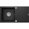 Fregadero de granito de 1 cubeta con escurridor DEANTE Graphite Metallic ZORBA