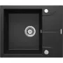 Fregadero de granito de 1 cubeta con escurridor DEANTE Graphite Metallic Andante