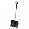 Fiskars 1057189 Pala para nieve de metal negra, naranja