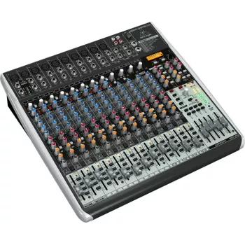 Behringer QX2442USB mezclador analógico de 24 entradas 4/2 bus con interfaz USB y FX