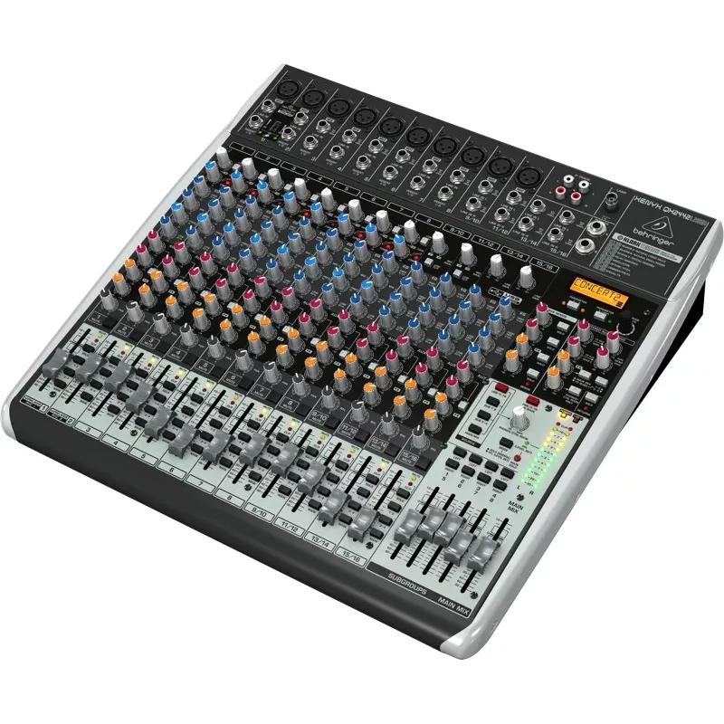 Behringer QX2442USB mezclador analógico de 24 entradas 4/2 bus con interfaz USB y FX