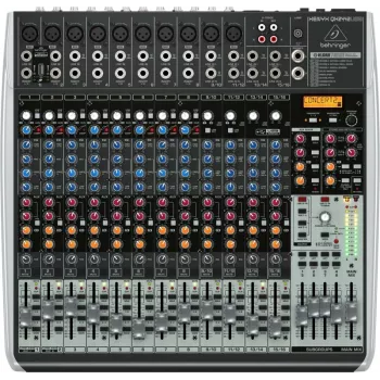 Behringer QX2442USB mezclador analógico de 24 entradas 4/2 bus con interfaz USB y FX