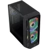 Aerocool AirHawk Duo Semitorre, cristal templado - negro