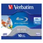 Verbatim BD-R DL 50GB 6x imprimible por inyección de tinta estuche jewel 10 pack