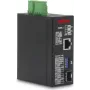 ROLINE convertidor de medios Gigabit Ethernet industrial 10/100/1000Base-T a 100/1000Base-X SFP, carril DIN, -40°C a 75°C