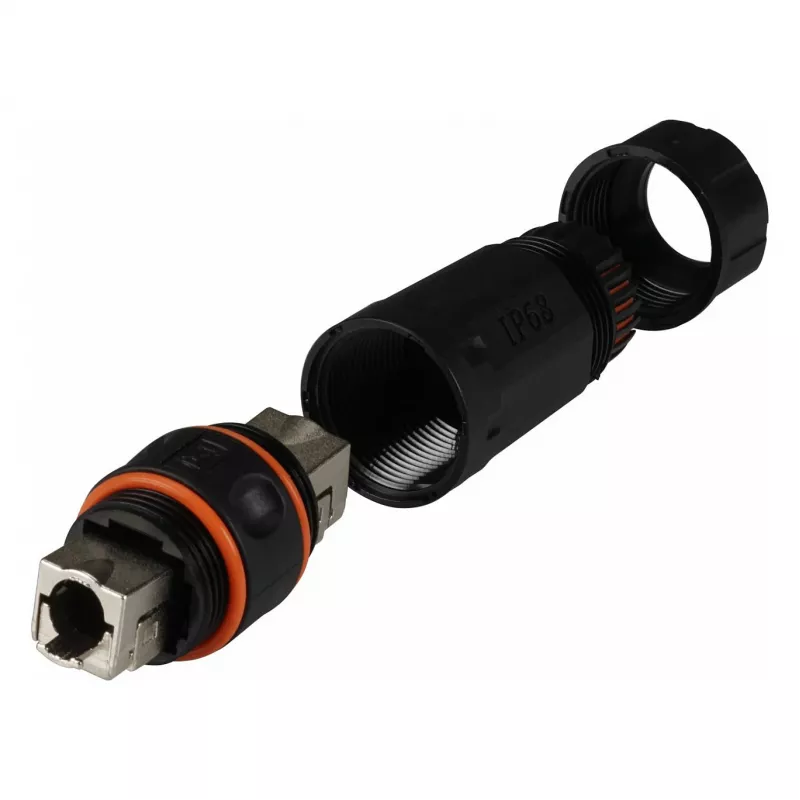 EFB Elektronik conector de cable IP68 Cat.6A 10Gbit/s para AWG22/1-26/1 - IEC