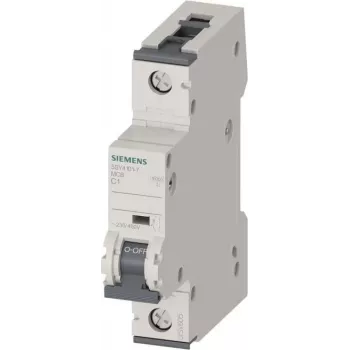 SIEMENS 5SY4101-7 MCB 1A 1 polo C 6kA Interruptor automático magnetotérmico