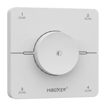 Miboxer Synergy 21 Mando a distancia LED 2,4 GHz Dual White CCT 4 zonas panel con rueda de regulación blanco (KOS-W)