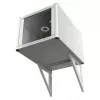 EFB Elektronik Elemento de soporte para carcasa de pared profundidad 800mm RAL 7035, set de 2 piezas