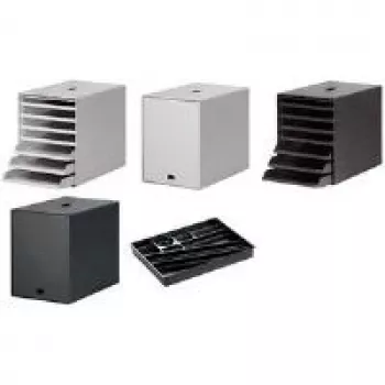 DURABLE IDEALBOX PLUS Unidad de cajones de sobremesa - 7 cajones - gris - C4/A4 - poliestireno