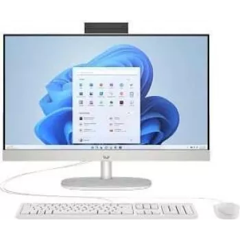 HP 24-cr1072ng Intel Core Ultra 7 155U All-in-One PC 23,8 pulgadas Full HD IPS Display 16 GB RAM 1 TB SSD Windows 11 Home Blanco