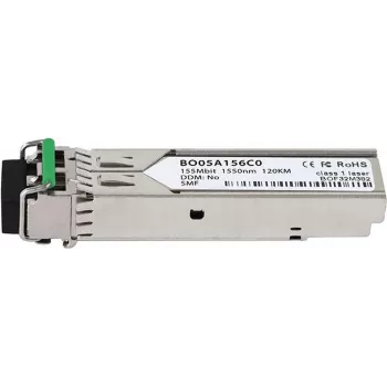 BlueOptics SFP100SM100D-w Transceptor SFP compatible, LC Duplex, 100BASE-ZX, fibra monomodo, 1550nm, 120km, DDM, 0°C a +70°C