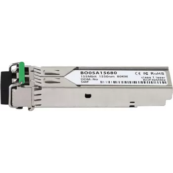 BlueOptics SFP-O3D-LR2 Transceptor SFP compatible, LC Duplex, 100BASE-ZX, fibra monomodo, 1550nm, 80km, DDM, 0°C a +70°C