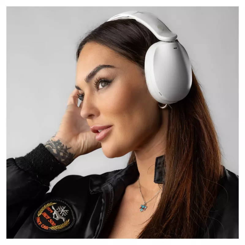 Skullcandy Hesh 360 Auriculares inalámbricos over-ear, Bluetooth 5.0, cancelación activa de ruido, blanco
