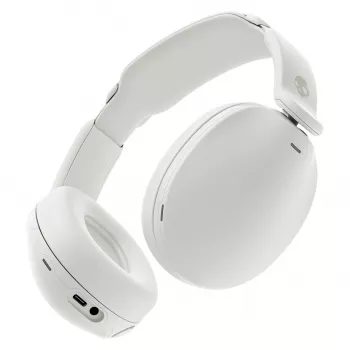 Skullcandy Hesh 360 Auriculares inalámbricos over-ear, Bluetooth 5.0, cancelación activa de ruido, blanco