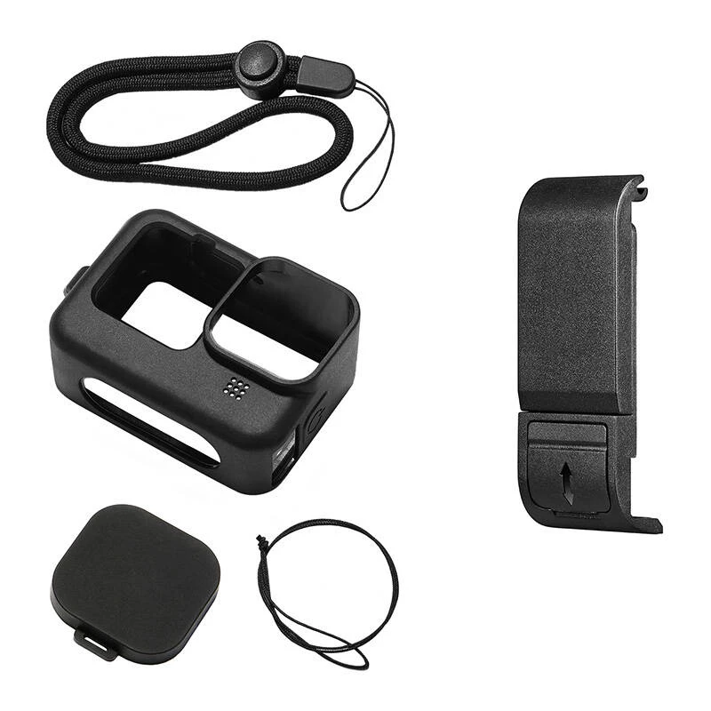 PULUZ Funda de silicona para GoPro Hero 9/10/11/12 (negro)