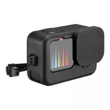 PULUZ Funda de silicona para GoPro Hero 9/10/11/12 (negro)
