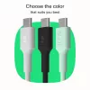 GREEN CELL Cable de silicona USB-C a USB-C PowerFlex 100W 1,2m negro