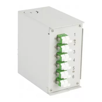 EFB-ELEKTRONIK caja para carril DIN OS2 6xLC/APC acoplador dúplex sin pigtails (BHS60920.6)