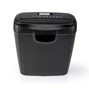 Nedis Trituradora de papel 10L corte en partículas P-4 negra
