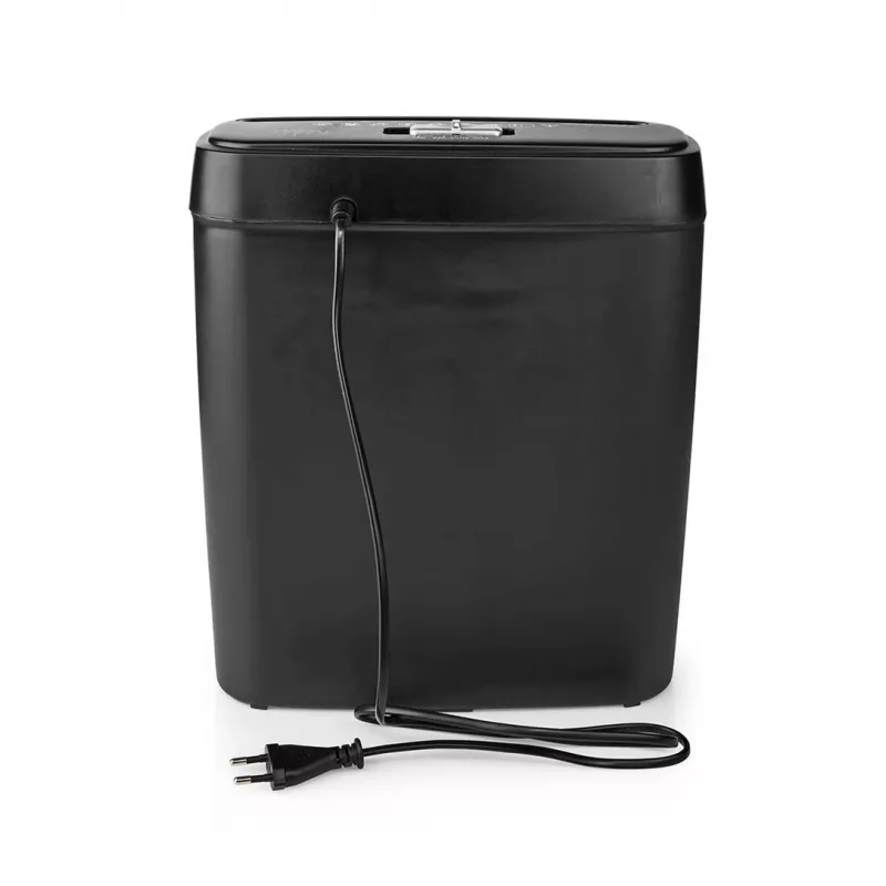 Nedis Trituradora de papel 10L corte en partículas P-4 negra