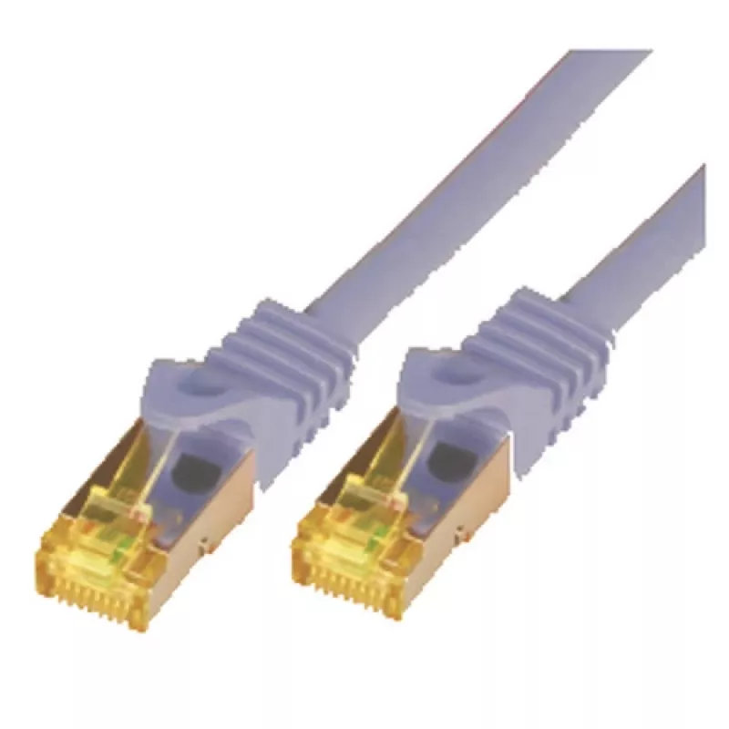 M-CAB CAT7 SFTP RJ45 LSZH 0,5M Gris Cable de parcheo Raw 10Gbit