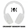 Skullcandy Crusher Evo Auriculares inalámbricos over-ear con Sensory Bass, Bluetooth 5.0, 40 horas de batería, blanco