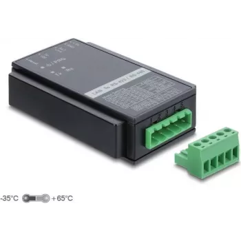 Delock Convertidor Ethernet a RS-485/RS-422 con protección contra sobretensión 63003