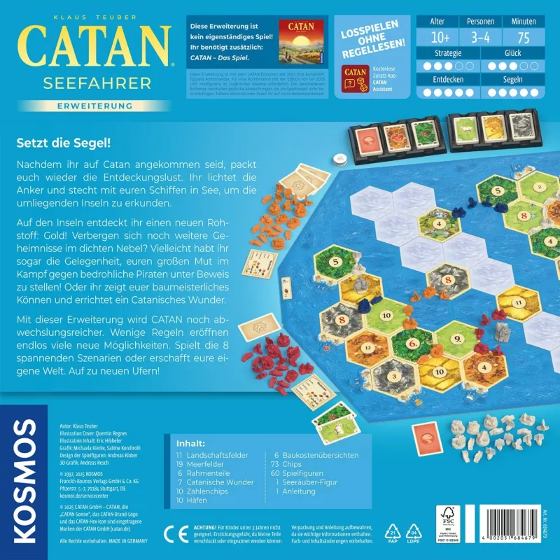 KOSMOS CATAN - Navegantes expansión juego de mesa