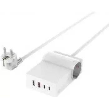 4smarts USB-C/A Power Strip Desk GaN 65W Blanco