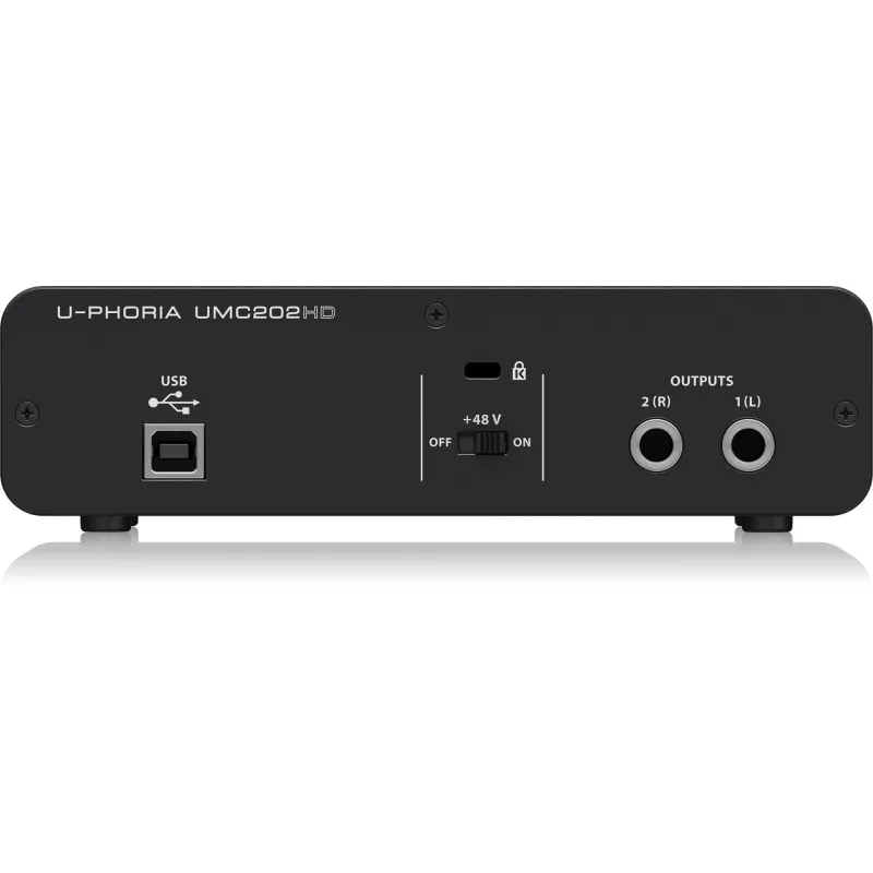 Behringer UMC202HD interfaz de audio USB con previos MIDAS