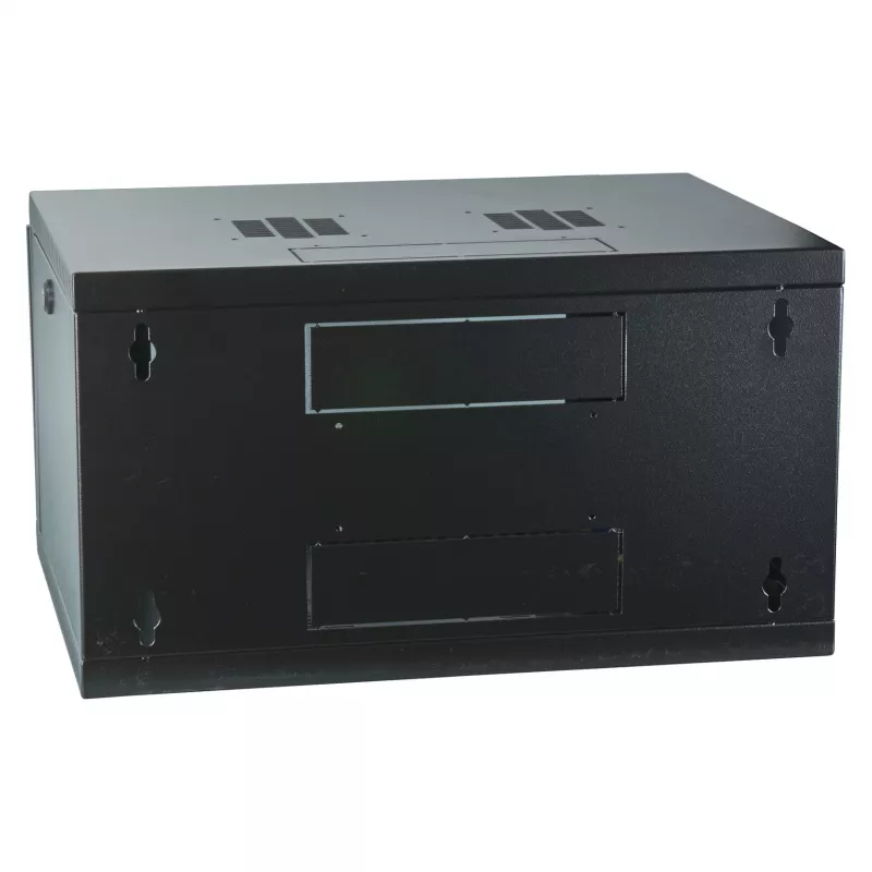 EFB-ELEKTRONIK armario de pared 19 inch 6U, fijo, 1 pieza, RAL 9005 negro intenso, profundidad 450 mm (691706VTS.45)