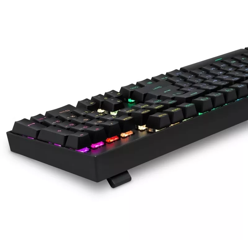 Defender Mirax GK-352 teclado gaming mecánico, switches Outemu Blue, iluminación RGB, con cable USB, Negro