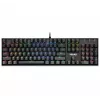 Defender Mirax GK-352 teclado gaming mecánico, switches Outemu Blue, iluminación RGB, con cable USB, Negro